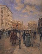 Theodore Robinson Fifth Avenue at Madison Square oil painting picture wholesale